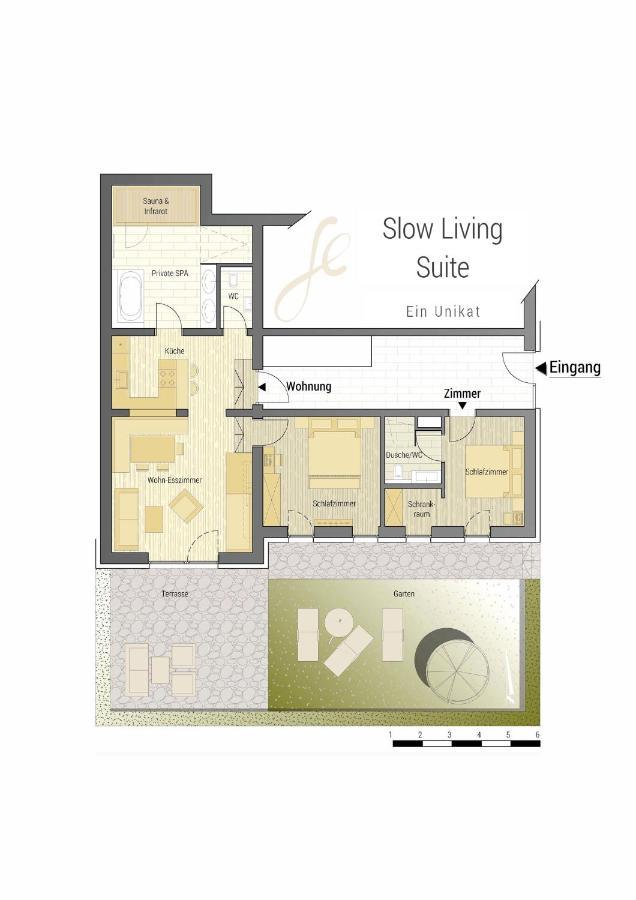 Slow Living Suite - Ferienwohnung Mit Privater Sauna & Garten Fiss Luaran gambar